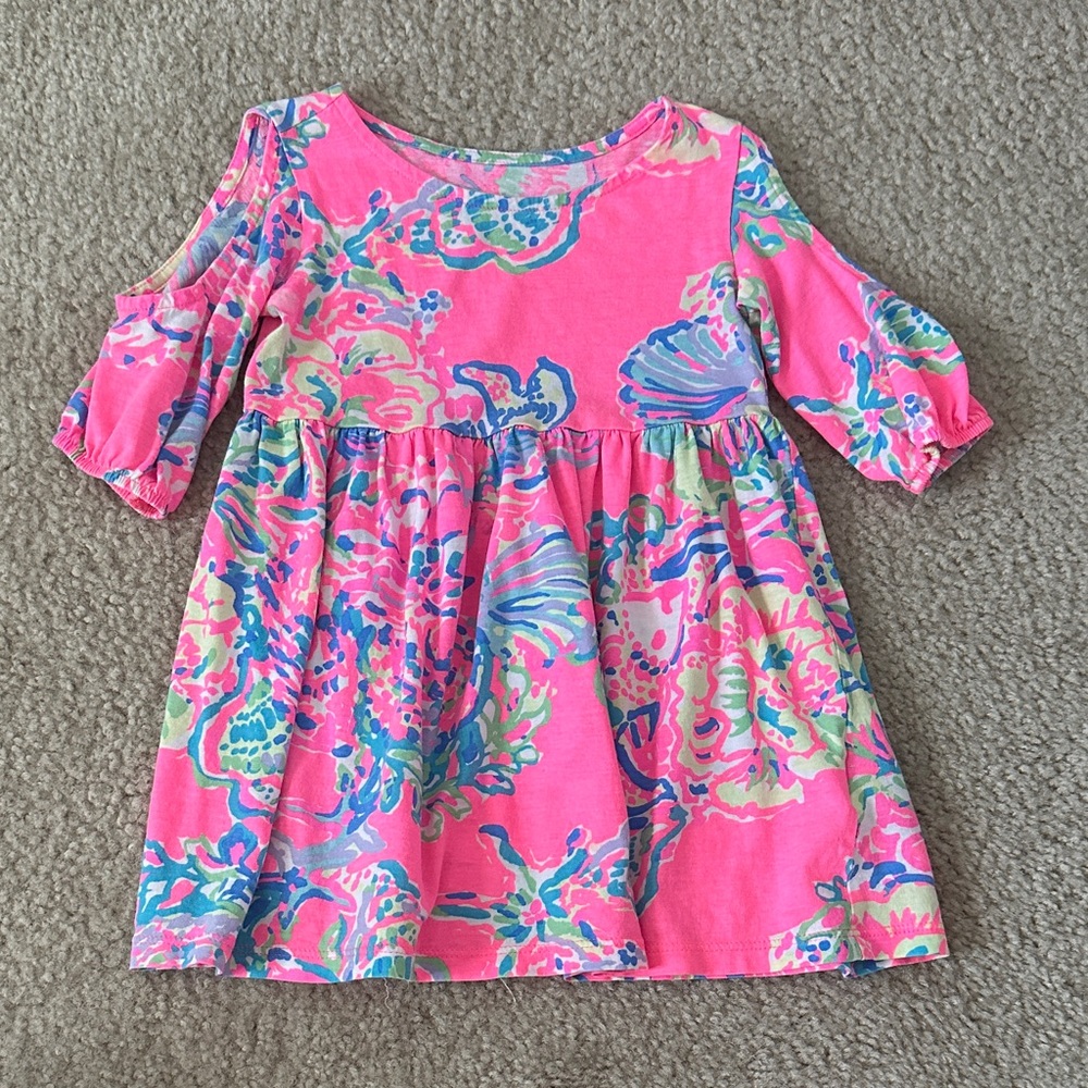 Lilly Pulitzer Pink Floral Kids Dress
